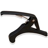 カポタスト フォーク・エレキ用 カポ capo ギターアクセサリ シンプルで使いやすい 黒
