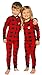 Sleepyheads - Bear Cheeks Lazy One Adult Red & Black Plaid Flapjacks (Lrg)
