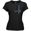 Reebok Detroit Lions Ladies Black Classic Logo Too T-shirt