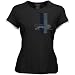 Reebok Detroit Lions Ladies Black Classic Logo Too T-shirt