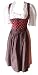 Klassisches Dirndl Kleid, gemustert rot mehrteilig 38 neu