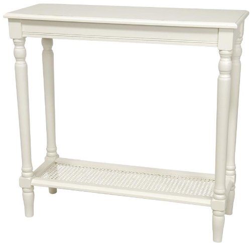 Rectangular Console Table in White