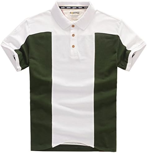 100% Cotton American and European Style Tall and Big Men's Polo T Shirt Size 6XL Green