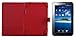 Samsung Galaxy Tab Leather Case Folio - RED