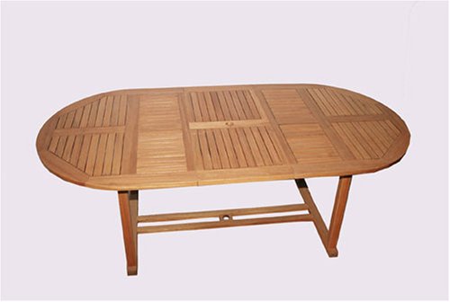 OVAL DINING TABLE 88in - Patio Outdoor Garden Furniture Teak Shorea