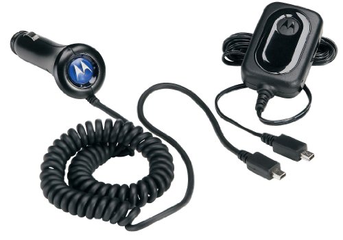Motorola Charger + VPA Wall Charger and Vehicle Power Adapter Combo Pack EMU/Mini USB Mid-Rate Charger
