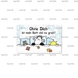 Eigenschaften Sheepworld / Sheepworld Pocketcard 45 Ohne Dich ist mein Bett? 57090