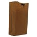 Duro 81006 Kraft Paper Flat-Bottom Grocery Bag, 2-lb Capacity, 4-5/16" Length x 2-7/16" Width x 7-7/8" Height, Brown (Pack of 500)