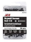 ACE DRYWALL SCREWS Use on drywall, plywood,