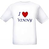 I LOVE VINNY - Name-series - White T-shirt