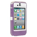 OtterBox Defender Case for iPhone 4 (White/Purple, Fits AT&T iPhone) ~ Otterbox