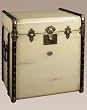 Authentic Models MF079 Stateroom Trunk End Table in Ivory