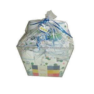 Noa Lily Extra Large Gift Basket with an amazing layette collection, Peace Boys, Extra Large