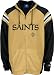 New Orleans Saints Gold/Black Bru Full Zip Fleece Hooded Jacket