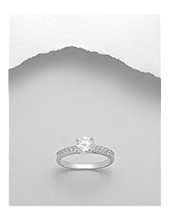 CZ Ring In 92.5 Sterling Silver