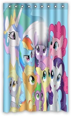 Personalized Custom Cartoon My Little Pony Window Curtain / Drapery / Panels / Treatment Thermal Insulated Blackout Window Curtains 52 "x 84" Inch Home Decoration