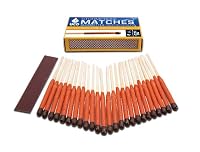 UCO Stormproof Matches, Waterproof and Windproof with 15 Second Burn Time - 25 Matches by UCO