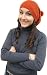 Handmade Lightweight Alpaca Natural Fiber Hat in Rasta Style - Pumpkin Orange