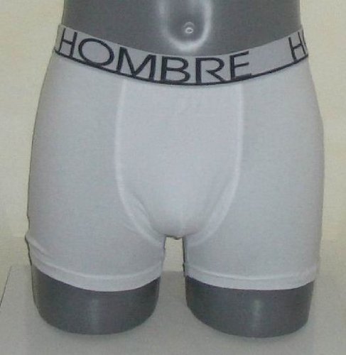 3 er Set Herrenboxer-Retroshorts von Hombre, Baumwolle mit 5% Elasthan in 2 Farbvarianten
