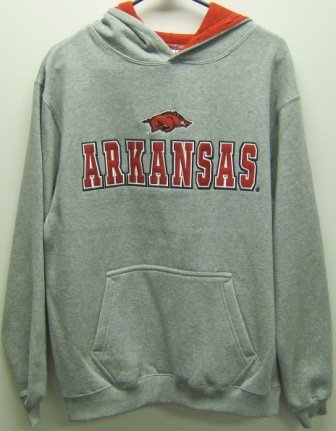 Buy Arkansas Razorbacks Embroidered Youth Sweatshirt by Colosseum