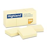 UPC 021200003257 product image for Highland 6539 Self-Stick Notes, 1-3/8-Inch by 1-7/8-Inch, Yellow, 100 Sheets per | upcitemdb.com