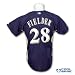 Milwaukee Brewers Prince Fielder Authentic COOL BASE Batting Practice MLB Baseball Jersey Size Large