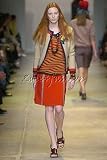 Prada - $610 New PRADA Authentic Red Tan Green Skirt 6 / 40