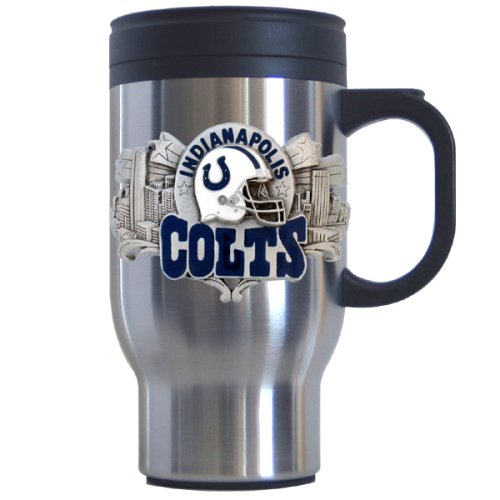 Siskiyou Sports Indianapolis Colts 18 oz  NFL Stainless Steel Travel Mug
