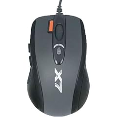 A4TECH ゲーミングマウス レーザー DPI6可変 USB接続 7クリックボタン 16Kメモリ搭載 マクロ登録可能 小型サイズ XL-750MK-JP