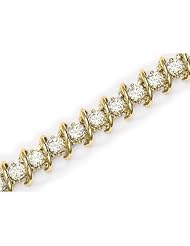 14K Yellow Gold Diamond Bracelet