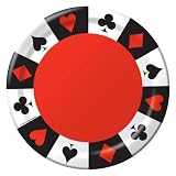 Card Night 9 Dinner Plates (8 count) Adult