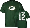 Aaron Rodgers Reebok Name and Number Green Bay Packers T-Shirt