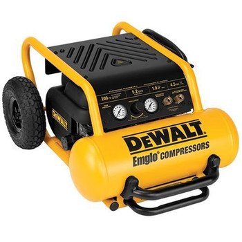 DEWALT D55146 4-1/2-Gallon 200-PSI Hand Carry Compressor with Wheels
