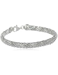 Sterling Silver Italian Popcorn Bracelet, 7.5"