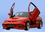 1995-2002 Pontiac Sunfire 2DR Vader Complete KitL This Complete Kit Includes Vader Front Bumper (101688), Blits Rear Bumper (101686), and Blitz Side Skirts (101511).