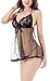 Ruzishun Women's sexy Lingerie lace halter Sleepwear Underwear