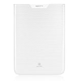 OCTOVO Faux Leather Kindle Sleeve Case for Kindle (Fits 9.7" Display, Latest Generation Kindle DX) - Silver