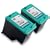 HP 97 C9363WN Compatible Remanufactured Combo Pack - 2 Color Ink Cartridges