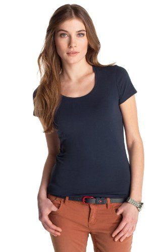 ESPRIT Damen T-Shirt, C27694, Gr. 44 (XXL), Blau (411 warf blue) Preisvergleich
