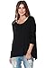 A+D® Womens Casual 3/4 SLV Flare Tunic Shirt Top w Uneven Hem