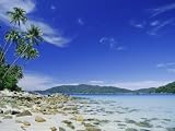 View from Kecil (Little) Towards Besar (Big), the Two Perhentian Islands, Terengganu, Malaysia Photographic Poster Print by Robert Francis, 12x9