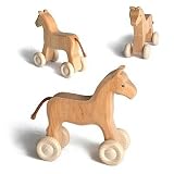 Wooden Push and Pull Horse