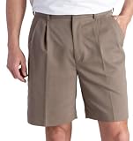 IZOD Mens Microfiber Double Pleat Golf Short