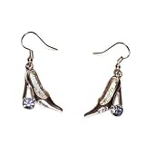 High Heel Shoe Crystal Dangle Earrings