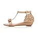 Carol Shoes Fashion Bows Womens Low Heel Open Toe Sandals