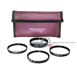 4 Piece 58mm Close Up Macro Lens Kit +1 +2 +4 +10