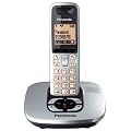 Panasonic KX-TG6421ES DECT Single Digital Cordless Phone Set With Answer Machine - Silver