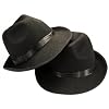 Gangsterhut schwarz Al Capone Hut Karneval