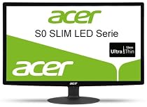 Acer S240HLBID 61 cm (24 Zoll) Slim LED Monitor (DVI, VGA, HDMI, 5ms Reaktionszeit) schwarz