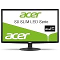 Acer S240HLBID 61 cm (24 Zoll) Slim LED Monitor (DVI, VGA, HDMI, 5ms Reaktionszeit) schwarz